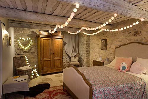 guirlande lumineuse drapé